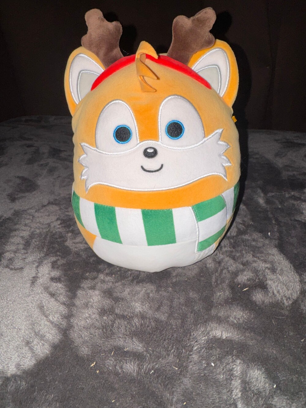 Squishmallow Tails Plush Reindeer with Green Scarf Soft Toy